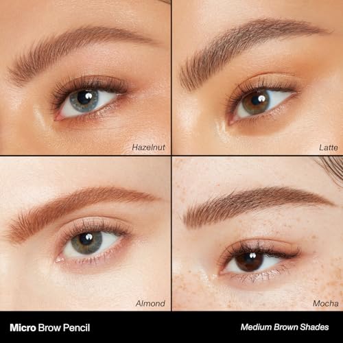 Morphe Micro Dual Eyebrow Pencil - Retractable, Ultra-Precise Tip - Latte