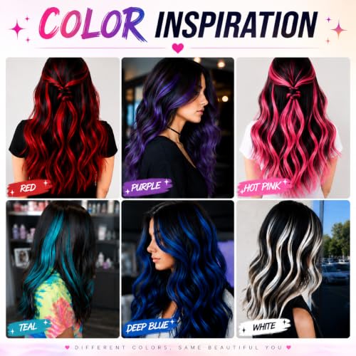 Teal Blue Clip-in Hair Extensions - 10 Piece Synthetic Set