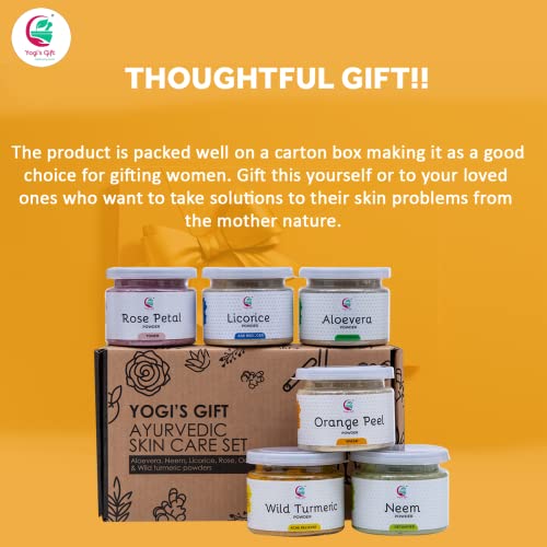 YOGI¡¯S GIFT ? Celebrating health Multi Pack | Ayurvedic Skin Care Sampler + Pack of 5 Clays for bundle