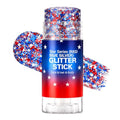 Red White Blue Glitter Stick for Face & Hair