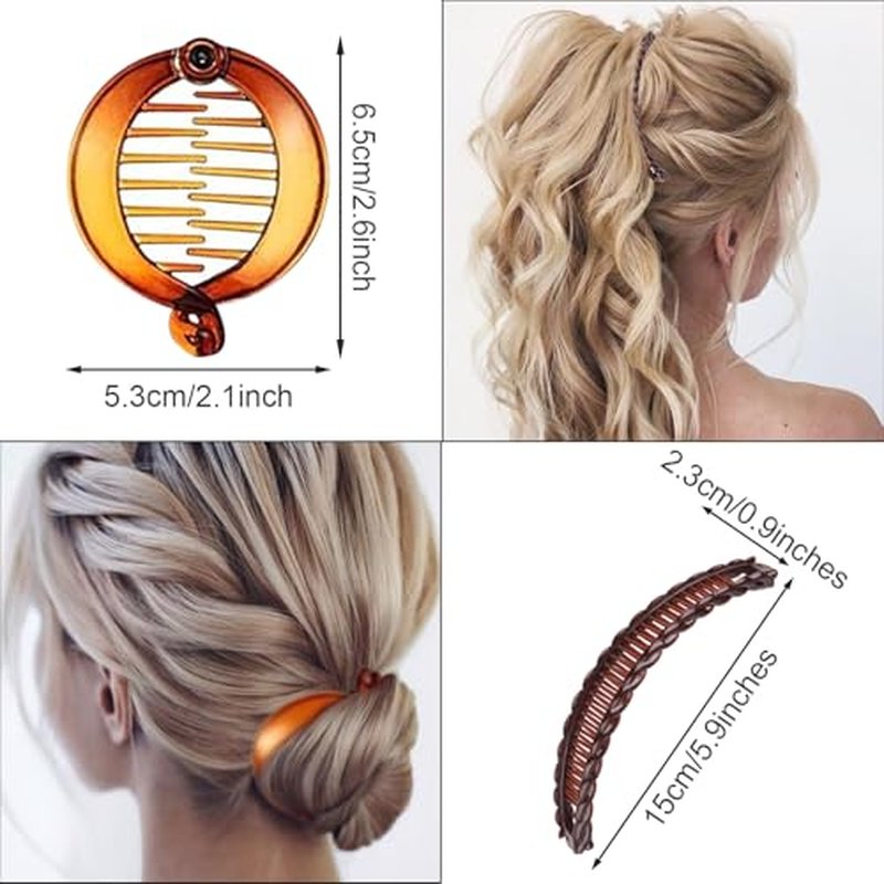 18-Piece Hair Clip Set with Banana Clips & Hair Combs