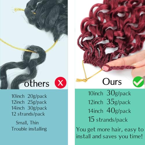 Gogo Curl Crochet Hair 14 Inch - Pre Looped & Twisted (8 Packs)