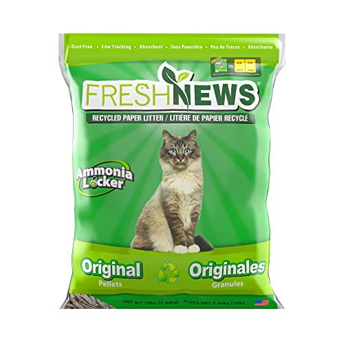 Fresh News Multi-Cat Non Clumping Paper Cat Litter, 25 Pound