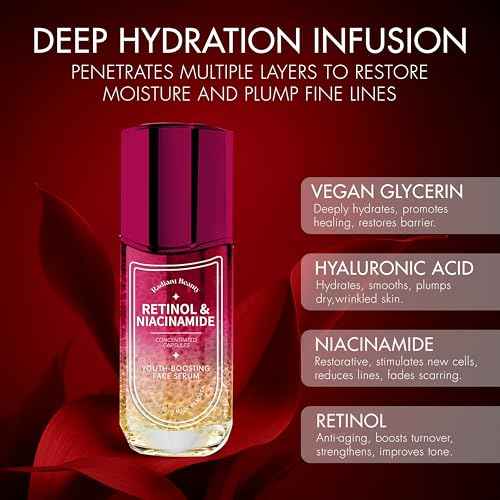 Retinol Serum for Face with Niacinamide ? Dermatologist Tested, Anti-Aging, Korean Skin Care ? Smooths Texture, Reduces Redness, Calms Sensitivity ? Clean Vegan Formula ? 1.69 fl oz