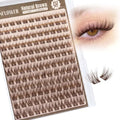 Brown Lash Clusters Wispy Eyelash Extensions by Lanflower