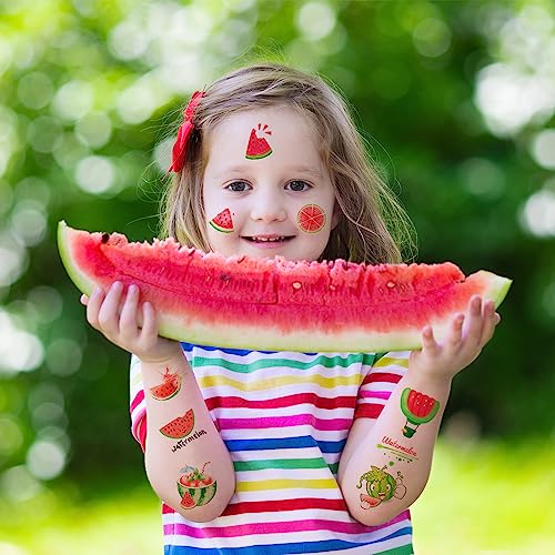 144 Watermelon Temporary Tattoos for Kids Party Favors
