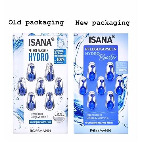 Isana Hydro Care Skin Moisturizing Capsules For Dehydrated Skin - 5 Packs