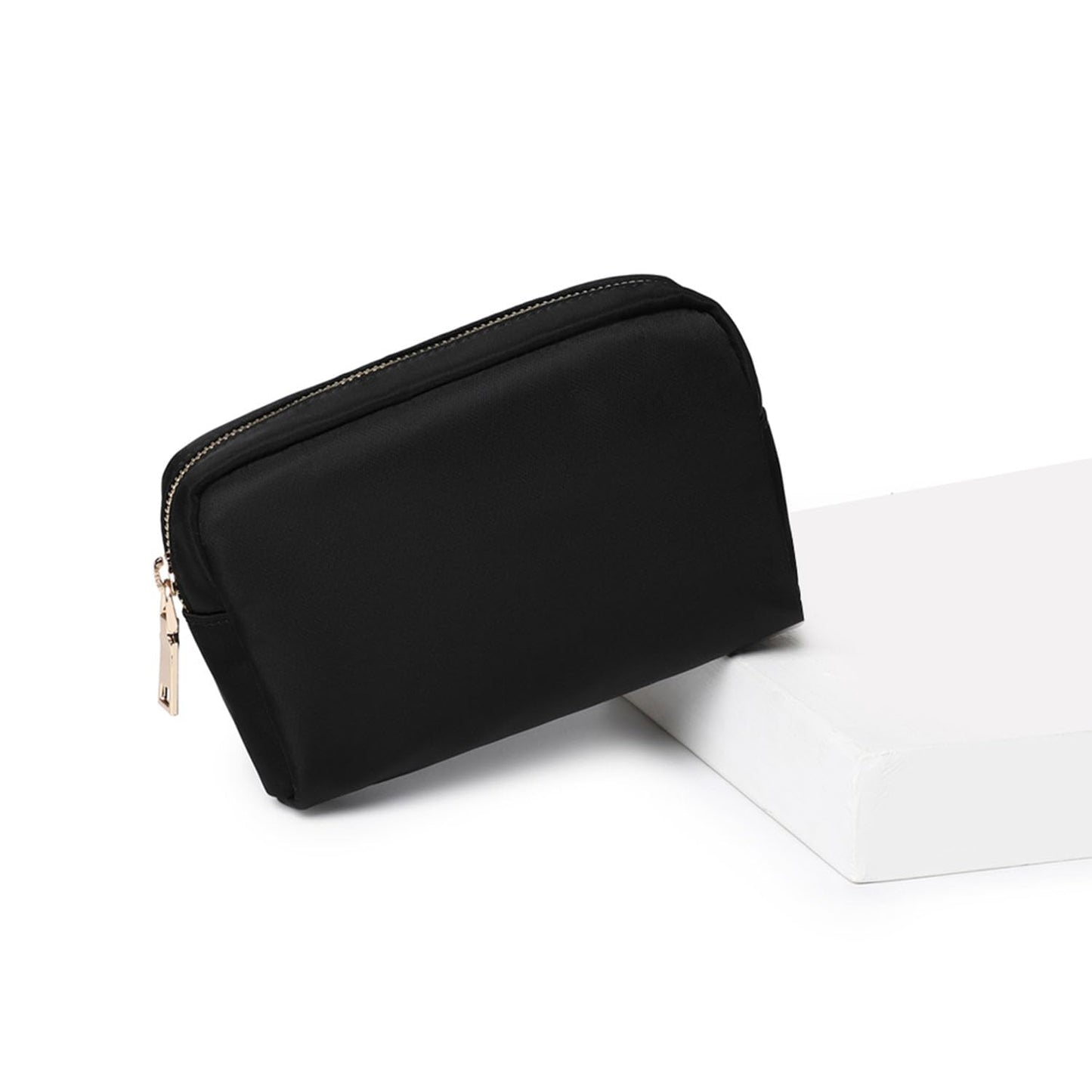 YONBEN Waterproof Makeup Bag Large Capacity Women's Classic Black Wash Bag Adjustable Partition Wash Bag Brush and Cosmetic Carrying Bag…