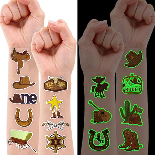 First Rodeo Temporary Tattoos - 96 PCS Western Party Favors