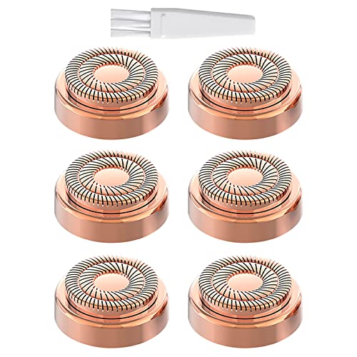Gen 2 Replacement Heads Compatible with Flawless Facial Hair Remover for Women, Double Ring Replacement Blades for Old Flawless, 6 Count
