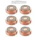 Gen 2 Replacement Heads Compatible with Flawless Facial Hair Remover for Women, Double Ring Replacement Blades for Old Flawless, 6 Count