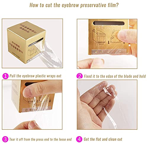 Disposable Eyebrow Tattoo Plastic Wrap - Microblading Supplies (2 PCS)