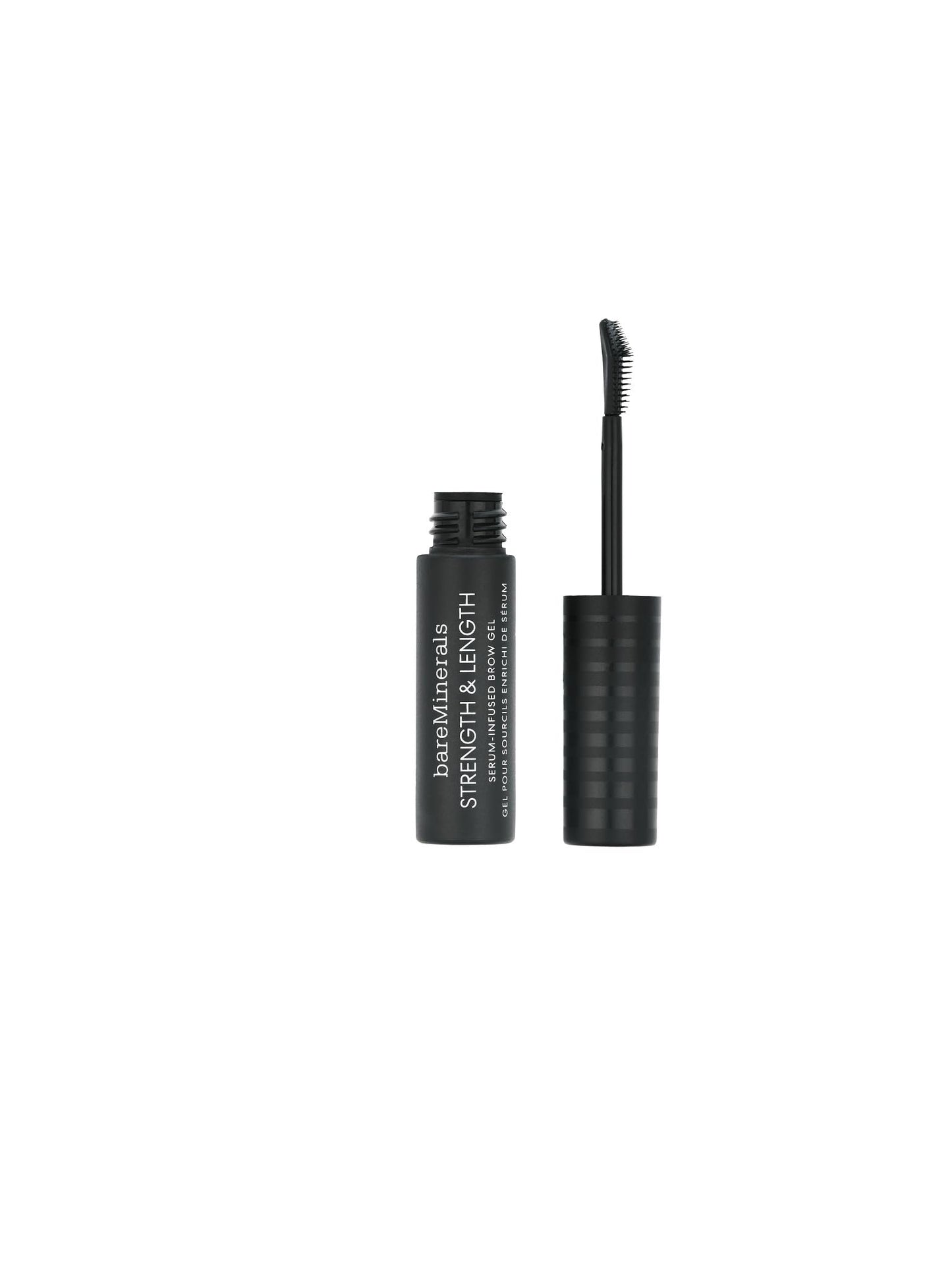 bareMinerals Strength & Length Serum-Infused Brow Gel, Brow Gel Infused with Plant-Based Strengthening Serum, Tints, Shapes + Defines Eyebrows, Vegan