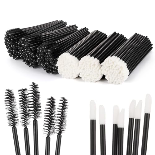 600 Pcs Mascara Wands & Lip Brush Set - Disposable Makeup Applicators
