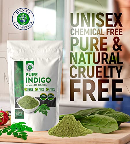 Organic Indigo Powder Natural Hair Dye - 100g Black