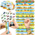 60-Piece Tractor Party Favors Set: 36 Tattoos & 24 Slap Bracelets