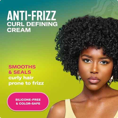 Mielle Organics Avocado & Tamanu Anti-Frizz Curl Cream for Textured Hair - Smoothing & Defining Cream to Lock In Moisture & Enhance Shine - Curly Hair Styling Products for Women & Men, 12oz