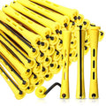 60 Pcs Yellow Hair Perm Rods 0.28 Inch Curling Rollers for Styling
