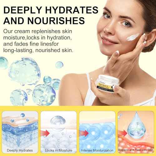 Snail Mucin 92% Repair Cream 100g, Face Moisturizer Hydrating Repair Face Cream for Dry & Sensitive Skin, All Skin Types