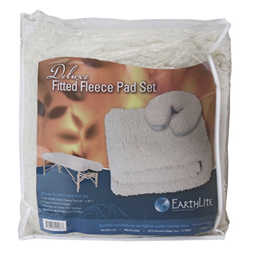 EARTHLITE Fitted Massage Table Fleece Pad Set with Face Cradle Cover