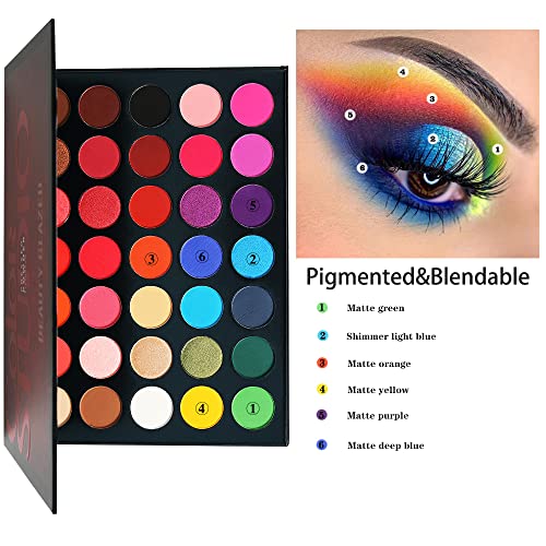 Color Studio 35 Shades Eyeshadow Palette - Matte & Shimmer