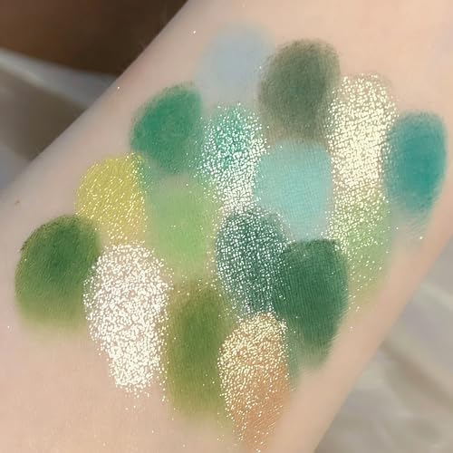 K'APEINE Green Eyeshadow Palette - 16 Matte & Shimmer Shades