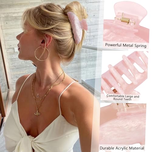 Canitor Hair Claw Clips for Women - Acrylic Marbled