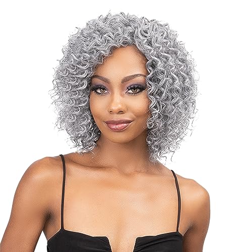 Janet Collection Human Hair Blend Weave Remy Illusion Deep 3pcs (ALMOND BEIGE)