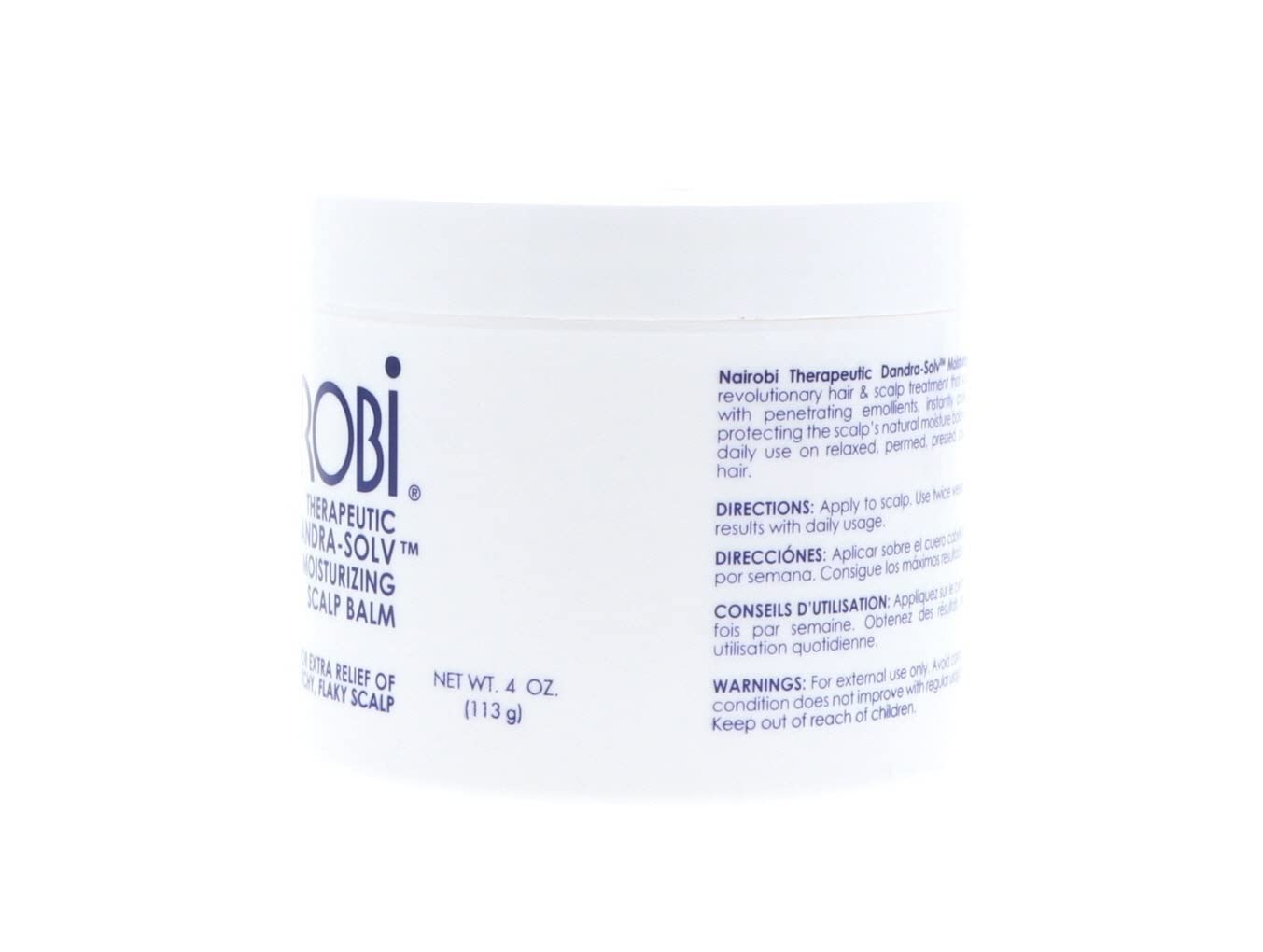 Nairobi Therapeutic Dandra-Solve Moisturizing Scalp Balm Unisex, 4 Ounce