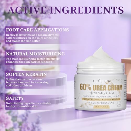 60% Urea Cream with 2% Salicylic Acid - Callus Remover Foot Cream (150g)