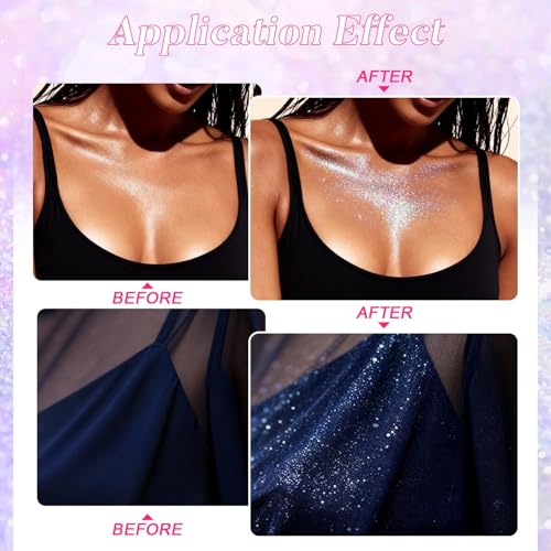Body Glitter Spray Silver & Pink - Hair, Body & Clothing Shimmer