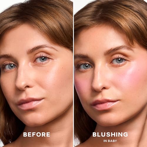 Saie Mini Dew Liquid Blush - Hydrating Vegan Cream Blush