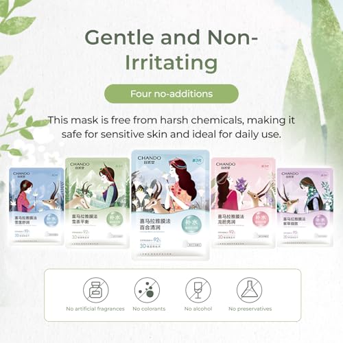 Lily Hydration Sheet Mask (26mlx5PCS) - Deeply Moisturizing Mask with Lilium Candodum Bulb Extract & Portulaca Oleracea Extract for All Skin Types