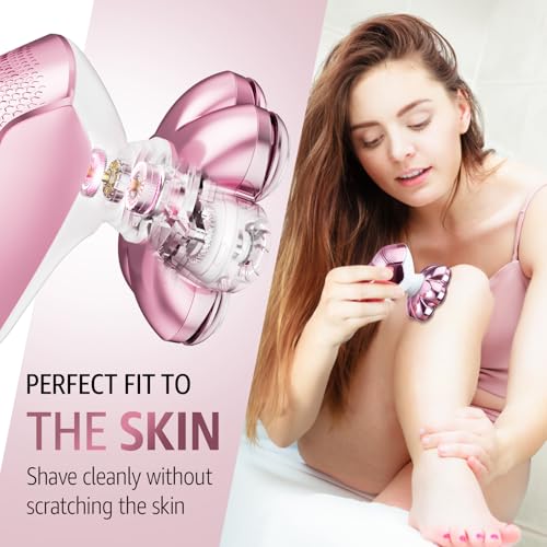 Rechargeable Electric Razor for Women - Waterproof Shaver for Legs, Face & Body