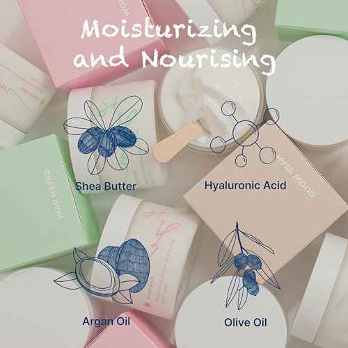 Body Cream with Perfume Splash Haze Wood - 2024 New Version, Lavender Vanilla Amber Shea Butter Argan Oil Smell Good Scented Nourishing Body Lotion Gift Moisturizing for Dry Skin [7.05 OZ]