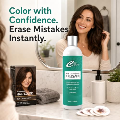 Hair Color Stain Remover - Gentle Dye Eraser for Skin, 12 fl oz