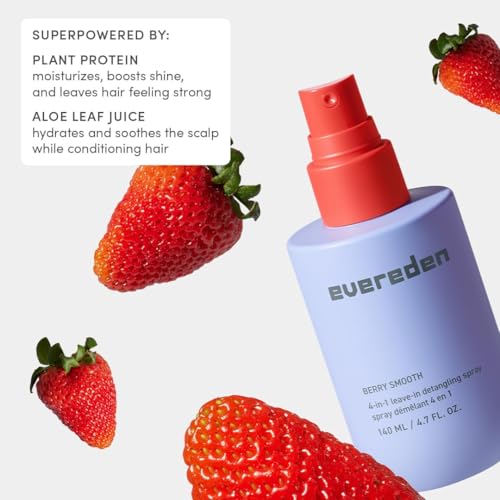 Evereden Kids 4-in-1 Detangler Spray - Silicone-Free, Vegan, EWG Verified