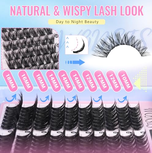 C Curl Fluffy Cluster Lashes for DIY Extensions | WONSIS