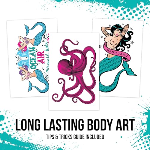 Savvi Manic Panic Sea Nymph Temporary Tattoos - 36 Pack
