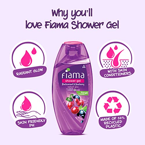 Fiama Di Wills Black Currant Bearberry Radiant Glow Shower Gel, 250ml