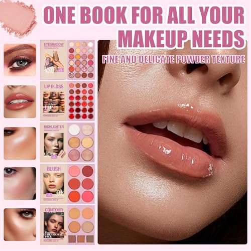 RoseFlower 24 Color Eyeshadow Palette Makeup Set