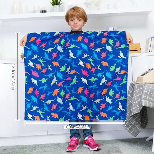 Kids Dinosaur Waterproof Haircut Cape - Adjustable Child Barber Apron
