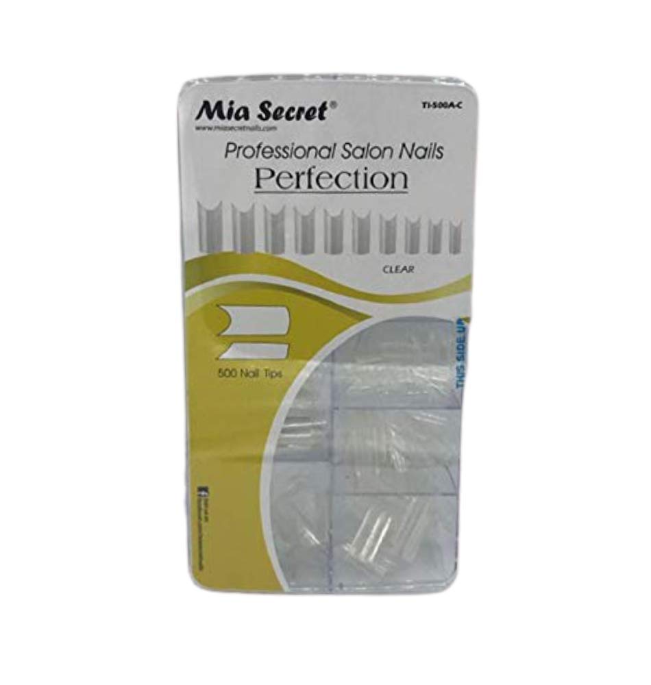 Mia Secret - Nail Tip Perfection 500 pcs Clear Or Natural Pick Yours (500 Clear)