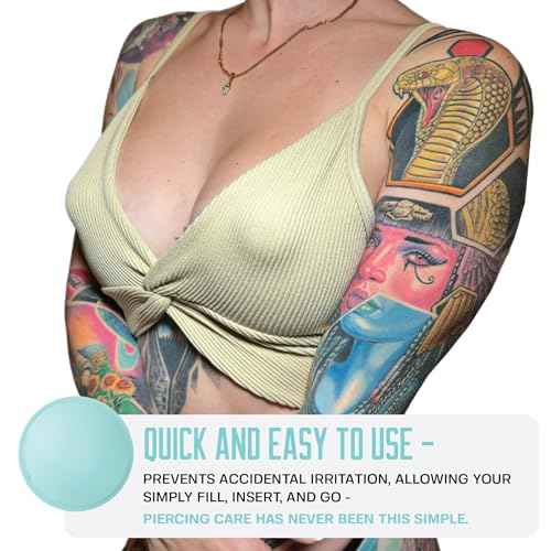 Base Laboratories Nipple Piercing Aftercare Soaker Set | Hands-Free Nipple Piercing Cleaner | Nipple Piercing Kit for Women | Cracked Nipple Care | 2 Silicone Cups