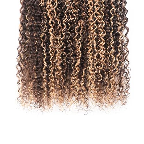 P4613 Curly Hair Bundles 24-28" Ombre Brown Blonde 3pc