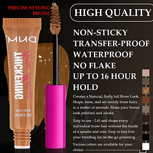 Kaely Thickening Tinted Eyebrow Gel Mascara - Waterproof, Auburn