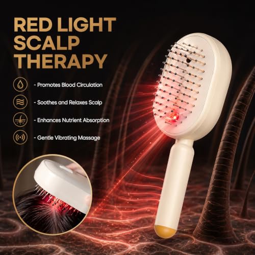 Electric Spray Massage Comb with Nano Mist - 3-in-1 Hair Brush