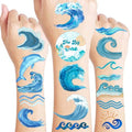 96PCS Ocean Wave Temporary Tattoos for Kids