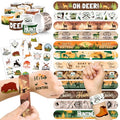 Hunting Party Favors Set - 60 PC Kit with Slap Bracelets & Tattoos