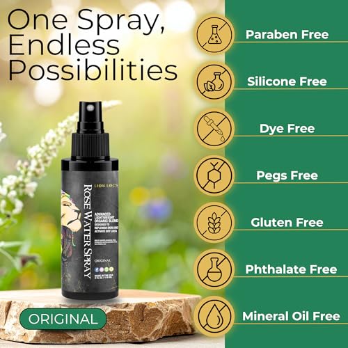 Lion Locs Rosewater Moisturizing Spray - Locs, Braids & Skin